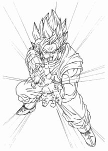 Desenho de Goku Desenho Colorir Imprimir 052