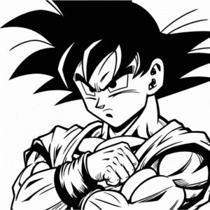 Desenho de Goku Desenho Colorir Imprimir 062 (2)