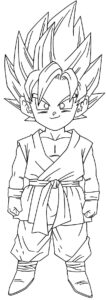 Desenho de Goku Desenho Colorir Imprimir 070