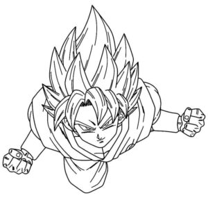 Desenho de Goku Desenho Colorir Imprimir 077
