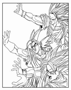 Desenho de Goku Desenho Colorir Imprimir 083