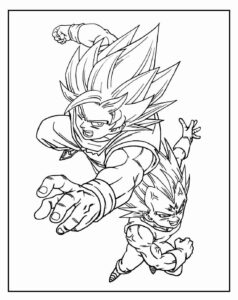 Desenho de Goku Desenho Colorir Imprimir 084