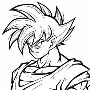 Desenho de Goku Desenho Colorir Imprimir 092 (2)