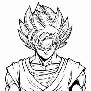 Desenho de Goku Desenho Colorir Imprimir 093 (2)