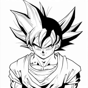 Desenho de Goku Desenho Colorir Imprimir 095 (2)