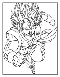 Desenho de Goku Desenho Colorir Imprimir 099