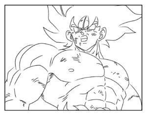 Desenho de Goku Desenho Colorir Imprimir 100