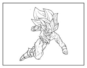 Desenho de Goku Desenho Colorir Imprimir 101