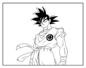 Desenho de Goku Desenho Colorir Imprimir 102