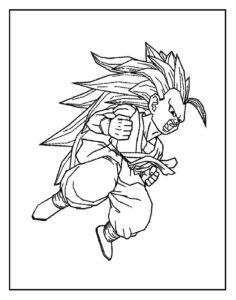 Desenho de Goku Desenho Colorir Imprimir 103