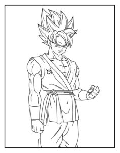 Desenho de Goku Desenho Colorir Imprimir 104