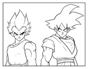 Desenho de Goku Desenho Colorir Imprimir 105