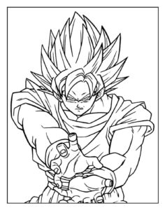 Desenho de Goku Desenho Colorir Imprimir 106