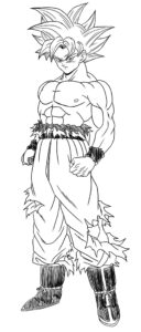 Desenho de Goku Desenho Colorir Imprimir 110