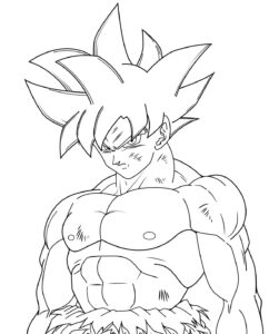 Desenho de Goku Desenho Colorir Imprimir 111