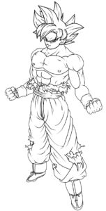 Desenho de Goku Desenho Colorir Imprimir 112