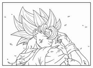Desenho de Goku Desenho Colorir Imprimir 118