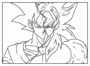 Desenho de Goku Desenho Colorir Imprimir 119