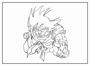 Desenho de Goku Desenho Colorir Imprimir 120