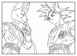 Desenho de Goku Desenho Colorir Imprimir 121