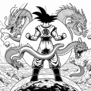 Desenho de Goku Desenho Colorir Imprimir 125