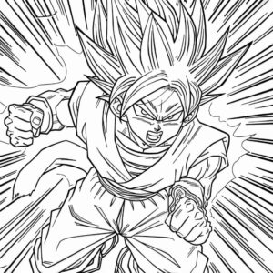 Desenho de Goku Desenho Colorir Imprimir 128 (2)