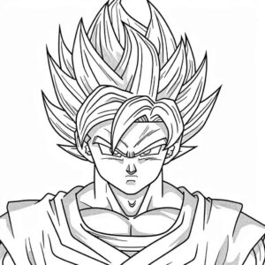 Desenho de Goku Desenho Colorir Imprimir 130 (2)