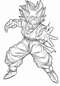 Desenho de Goku Desenho Colorir Imprimir 138