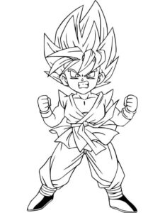 Desenho de Goku Desenho Colorir Imprimir 141