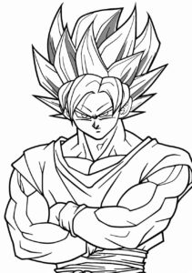 Desenho de Goku Desenho Colorir Imprimir 143 (2)
