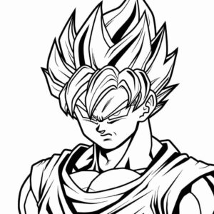 Desenho de Goku Desenho Colorir Imprimir 144 (2)