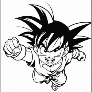 Desenho de Goku Desenho Colorir Imprimir 145 (2)