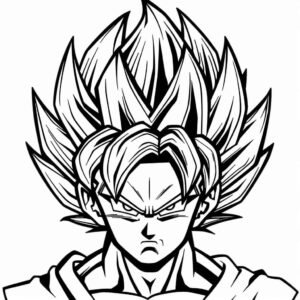 Desenho de Goku Desenho Colorir Imprimir 146 (2)