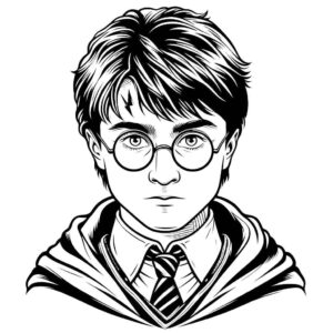 Desenho de Harry Potter Desenho Colorir Imprimir 04