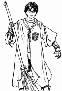 Desenho de Harry Potter Desenho Colorir Imprimir 05