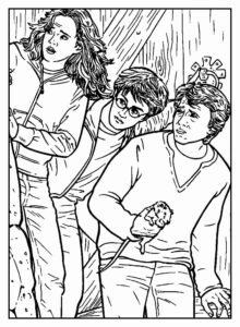 Desenho de Harry Potter Desenho Colorir Imprimir 06