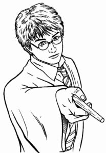Desenho de Harry Potter Desenho Colorir Imprimir 07