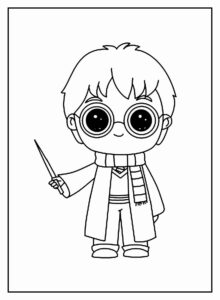 Desenho de Harry Potter Desenho Colorir Imprimir 13