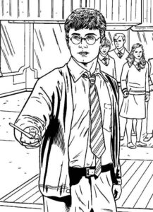 Desenho de Harry Potter Desenho Colorir Imprimir 15