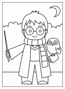 Desenho de Harry Potter Desenho Colorir Imprimir 22