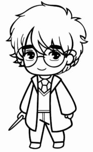 Desenho de Harry Potter Desenho Colorir Imprimir 46