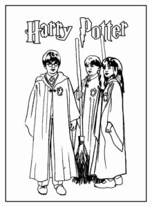 Desenho de Harry Potter Desenho Colorir Imprimir 48