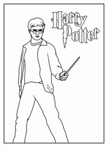 Desenho de Harry Potter Desenho Colorir Imprimir 50