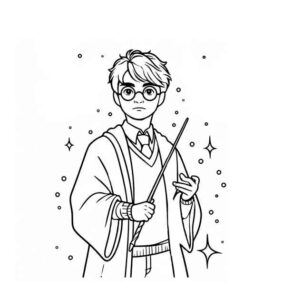 Desenho de Harry Potter Desenho Colorir Imprimir 65