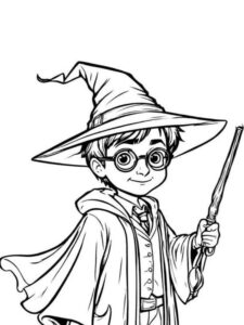 Desenho de Harry Potter Desenho Colorir Imprimir 67