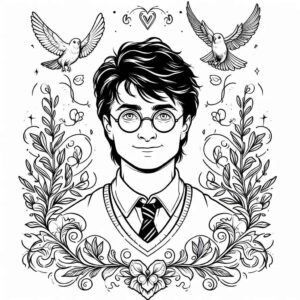 Desenho de Harry Potter Desenho Colorir Imprimir 68