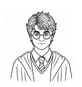 Desenho de Harry Potter Desenho Colorir Imprimir 70