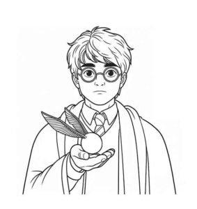 Desenho de Harry Potter Desenho Colorir Imprimir 75