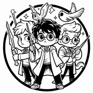 Desenho de Harry Potter Desenho Colorir Imprimir 78