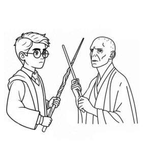 Desenho de Harry Potter Desenho Colorir Imprimir 79